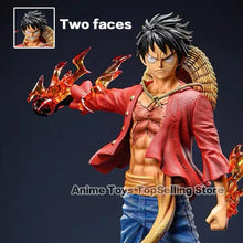 Load image into Gallery viewer, 27cm Anime One Piece Figure Luffy Figure Two Faces PVC Statue Collectible Model Toys Gifts
