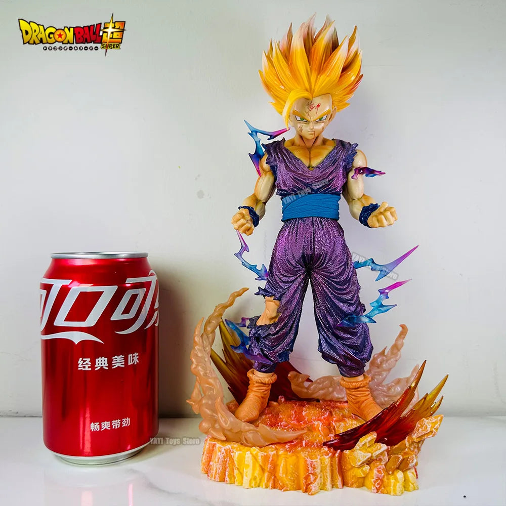 25cm Dragon Ball Z Anime Figure Son Gohan Action Figurine Super Saiyan 2 Cell Game Children Toys Son Goku  Gift