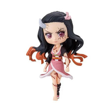Load image into Gallery viewer, Anime 15cm Demon Slayer Figure Nezuko Tanjirou Zenitsu Inosuke Kyoujurou Giyuu Kawaii Qposket PVC Model Toys children Gift
