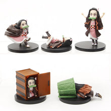 Load image into Gallery viewer, 5pcs/set Anime Demon Slayer Kimetsu no Yaiba Kamado Nezuko Car Office Home Decoration Action Figure Models Toys

