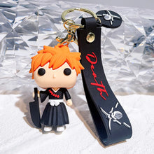 Load image into Gallery viewer, Anime BLEACH Figure Doll Toy Kurosaki Ichigo Model Keychain Backpack Ornament Keyrings Car Pendant Key Holder Kids Xmas Gifts
