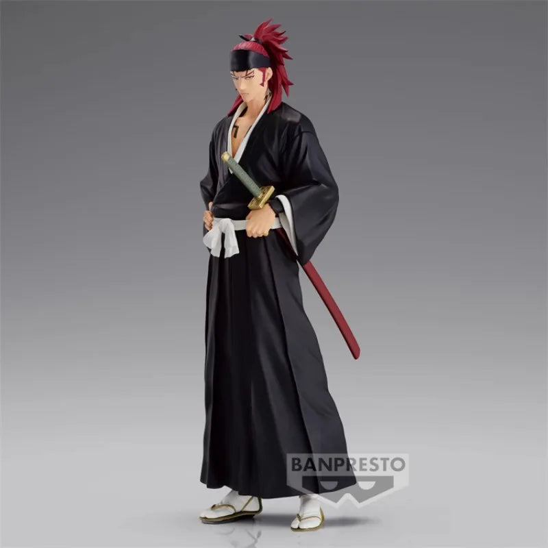 Bandai Original Banpresto Anime BLEACH Abarai Renji PVC Figure Action Figures Model Collectible Toys for Boys