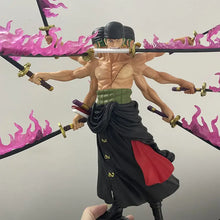 Load image into Gallery viewer, 40cm Anime One Piece Figures Roronoa Zoro Figure Zoro Action Figure Nine Knives Flow Statue Santoryu Pvc Models Ornament Gifts
