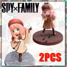 Load image into Gallery viewer, New 2pcs Anime Spy X Family CODE:White 14cm Toy PVC Anya Winter Clothing Detective Image Desktop Decorations Cute Gifts for Kids
