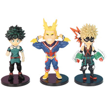 Load image into Gallery viewer, My Hero Academia 9 Pcs Cute Ver. Midoriya All Might Bakugou Shoto Ochaco PVC Action Figure Boku no Hero Gift Doll Model 8-10cm
