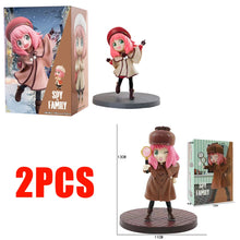 Load image into Gallery viewer, New 2pcs Anime Spy X Family CODE:White 14cm Toy PVC Anya Winter Clothing Detective Image Desktop Decorations Cute Gifts for Kids
