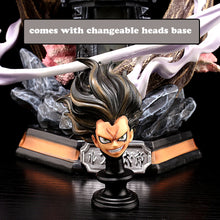 Load image into Gallery viewer, One Piece Anime Figure 26cm Wano Gear 4 Luffy 2 Head Pieces Statue Figures Collectible Model Decoration Toy Christmas Gift
