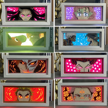 Load image into Gallery viewer, Anime Cartoon Night Lights LED Demon Slayer Denji Berserk Kanroji Mitsuri Color Changing Desk Lamp Action Figure Model Toys Doll
