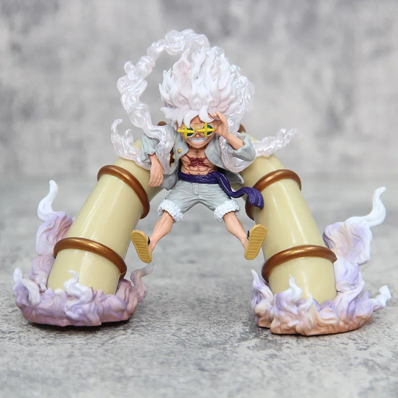 11cm One Piece Anime Figure Gear 5 Monkey D Luffy Nica Figurine Pvc Station Model Doll Collectable Children Decoratoin Toy Gifts