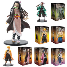 Load image into Gallery viewer, Anime Demon Slayer Kimetsu no Yaiba figure Kamado Tanjirou Action Figure Agatsuma Zenitsu Nezuko Warrior PVC Model Toys
