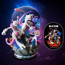 Load image into Gallery viewer, Pokemon Evolution Eevee Anime Figures Charizard Raichu Mewtwo Dragonite Venusaur Gengar Illuminous Figurine PVC Statue Model Toy
