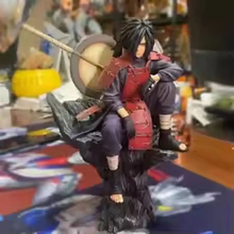 28cm Naruto Anime Action Figures GK Uchiha Madara Figures PVC Collection Model Peripheral Toys Desktop Decoration Toy Kids Gifts