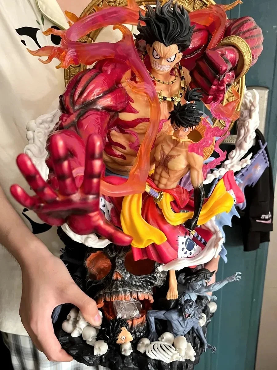 Anime One Piece Doll Super Large Figure Toys Acalanatha Luffy 43cm Pvc Statue Christmas Birthday Gift Toy Figurines For Children
