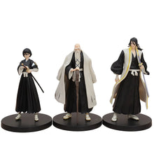 Load image into Gallery viewer, BLEACH Kuchiki Rukia Byakuya Yamamoto Genryuusai Shigekuni PVC Action Figure Anime Figure Model Toys Collection Kids Doll Gift
