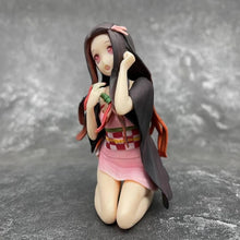 Load image into Gallery viewer, 12CM Demon Slayer Kamado Nezuko Kneeling Kimono Dress Up Model Toy PVC Doll Toy Gift Collection Collection Static Doll
